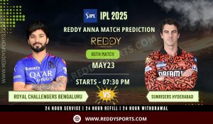 Rcb vs srh 23 may reddy anna