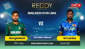 Bangladesh Vs Sri lanka 2nd odi reddy anna
