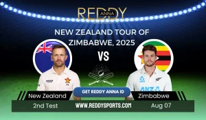 Zimbabwe vs New Zealand, 2nd Test 2025 – Match Prediction | Reddy Anna